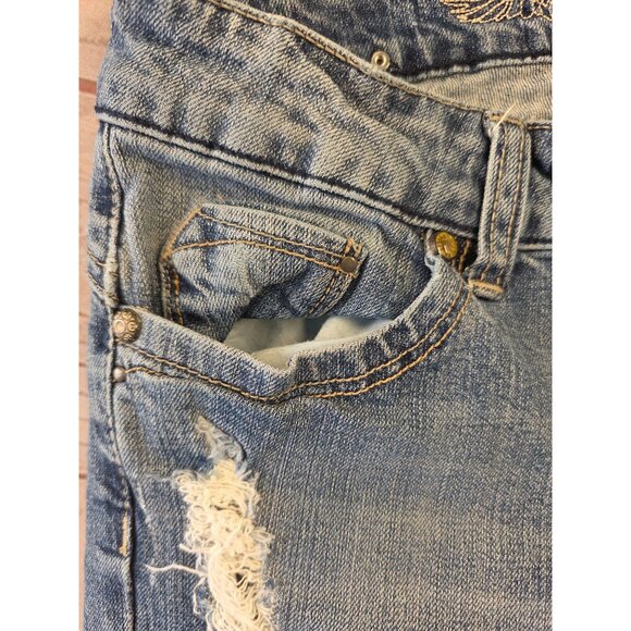 Y2K H&G Distressed Low Rise Bootcut Jeans Sz 7 – 2000s Mall Brand Denim - Picture 8 of 8